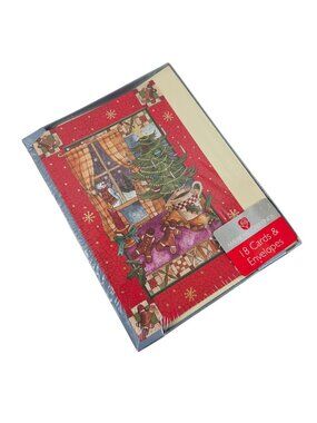 American Greetings 18 Christmas Cards Factory Sealed Country Style Holiday